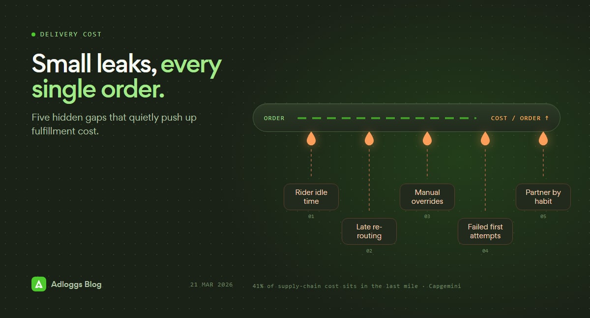 The small daily leaks that drain fulfillment cost